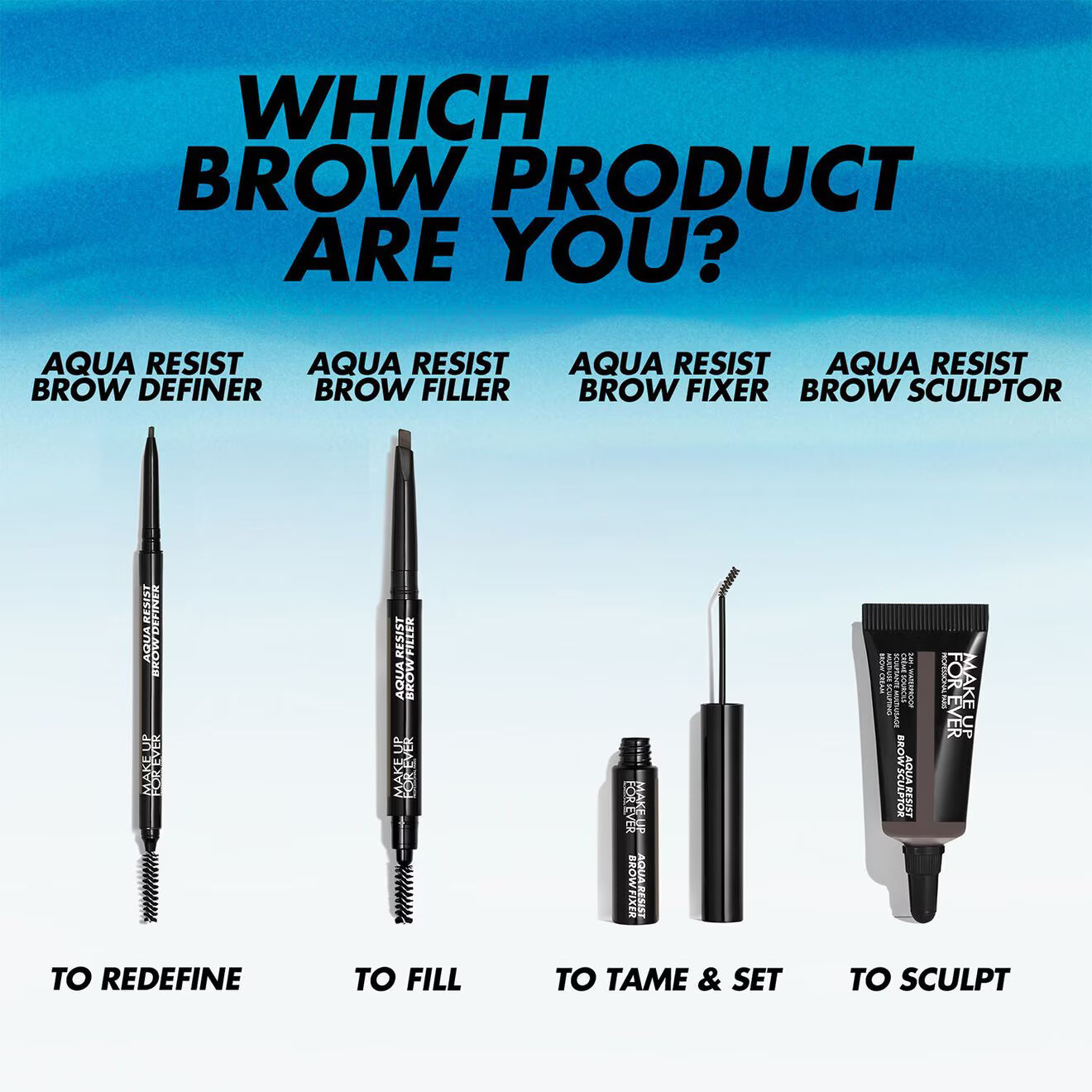 Aqua Resist Brow Filler - 24Hr Slanted Tip Brow Pencil