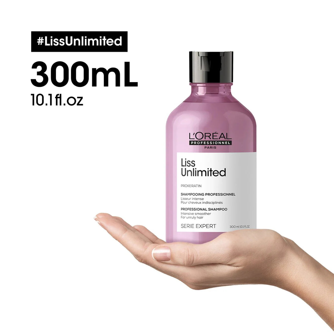 Liss Unlimited shampoo, for rebellious frizzy hair & straightened hair