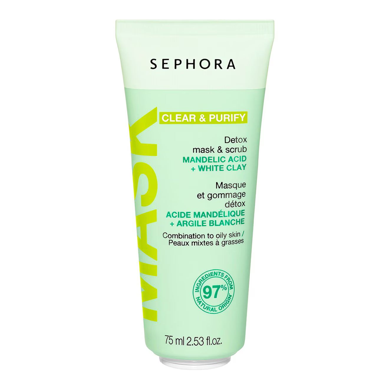 Detox Mask and Scrub with Mandelic Acid & White Clay