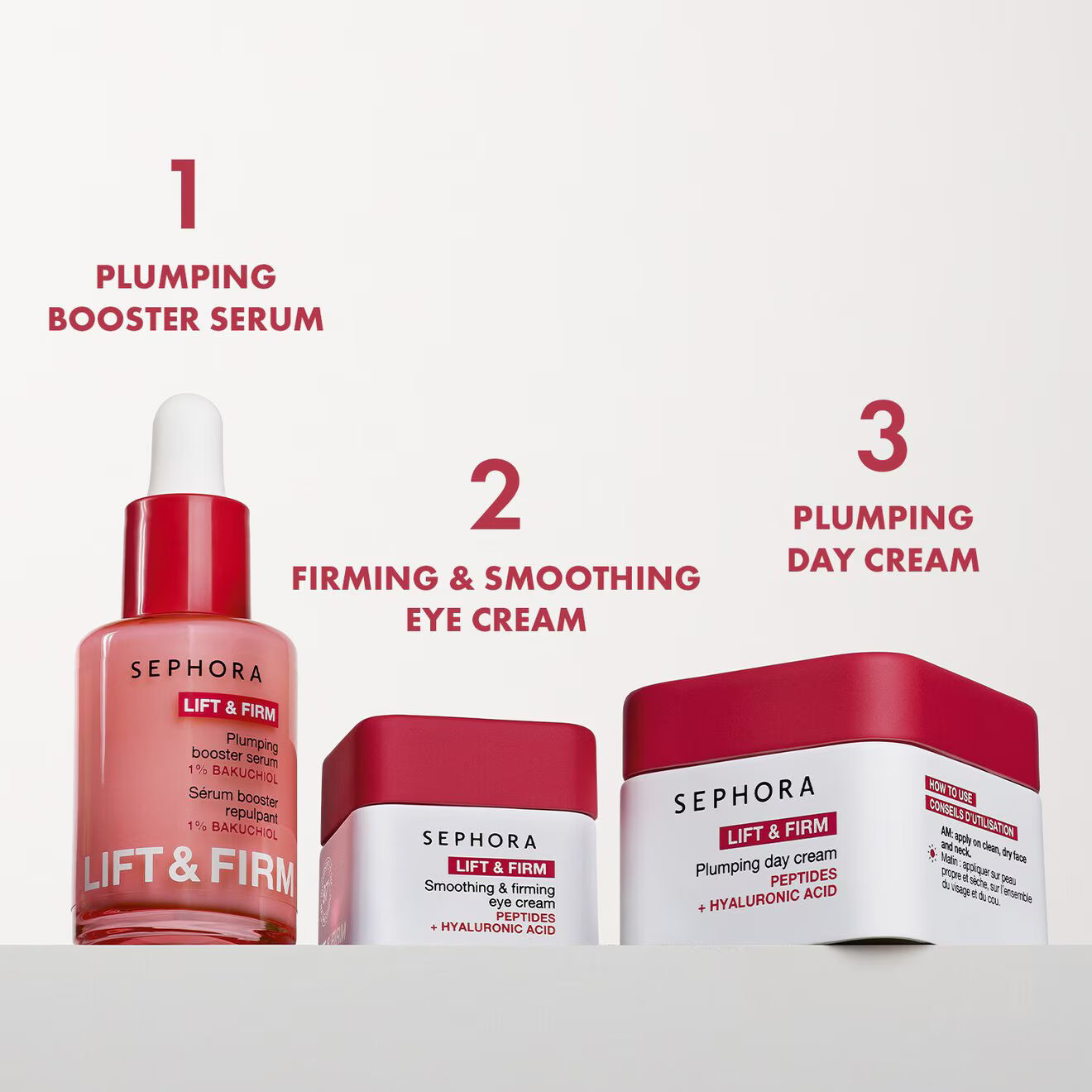 Lift & Firm – Plumping Day Cream with Peptides + Hyaluronic Acid