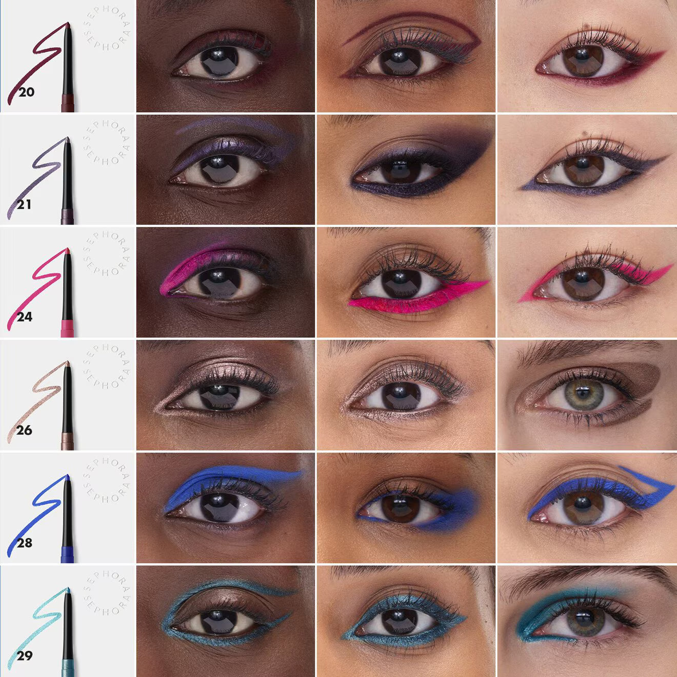12H Colorful Retractable Eyeliner – Waterproof