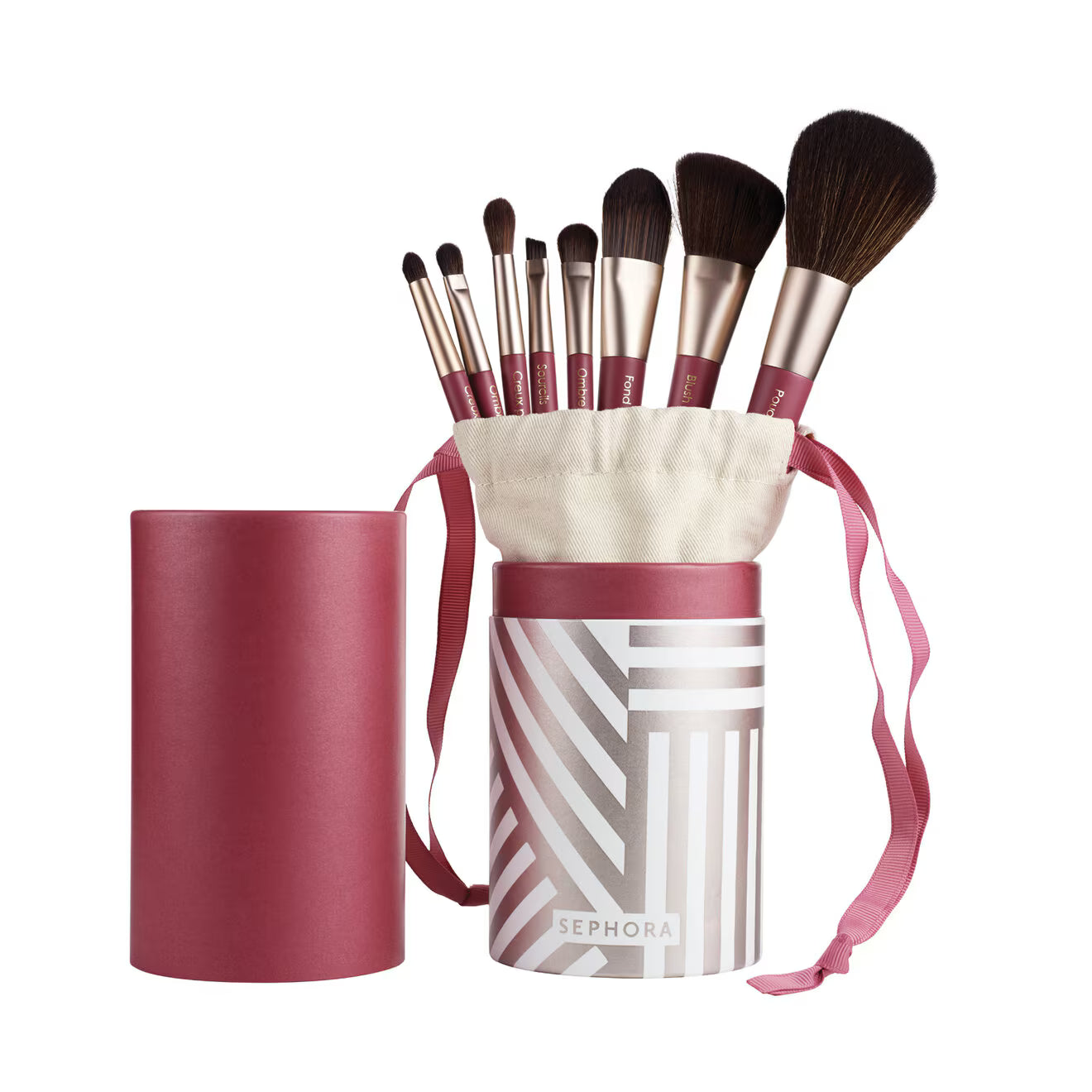Advanced brush Set of 8 Eye and Complexion Brushes