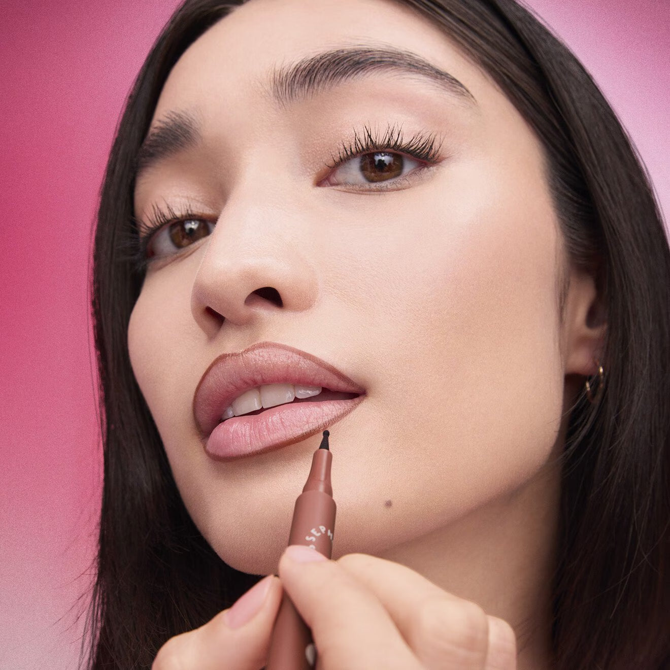 Lip Tint Felt Liner Transfer-Proof Felt-Tip Lip Stain