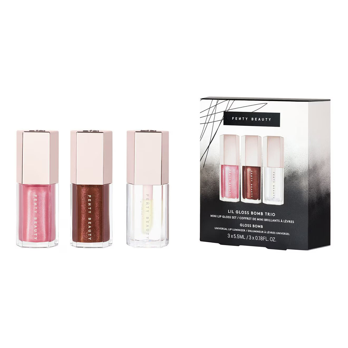 Lil Gloss Bomb Trio Mini Lip Gloss Set