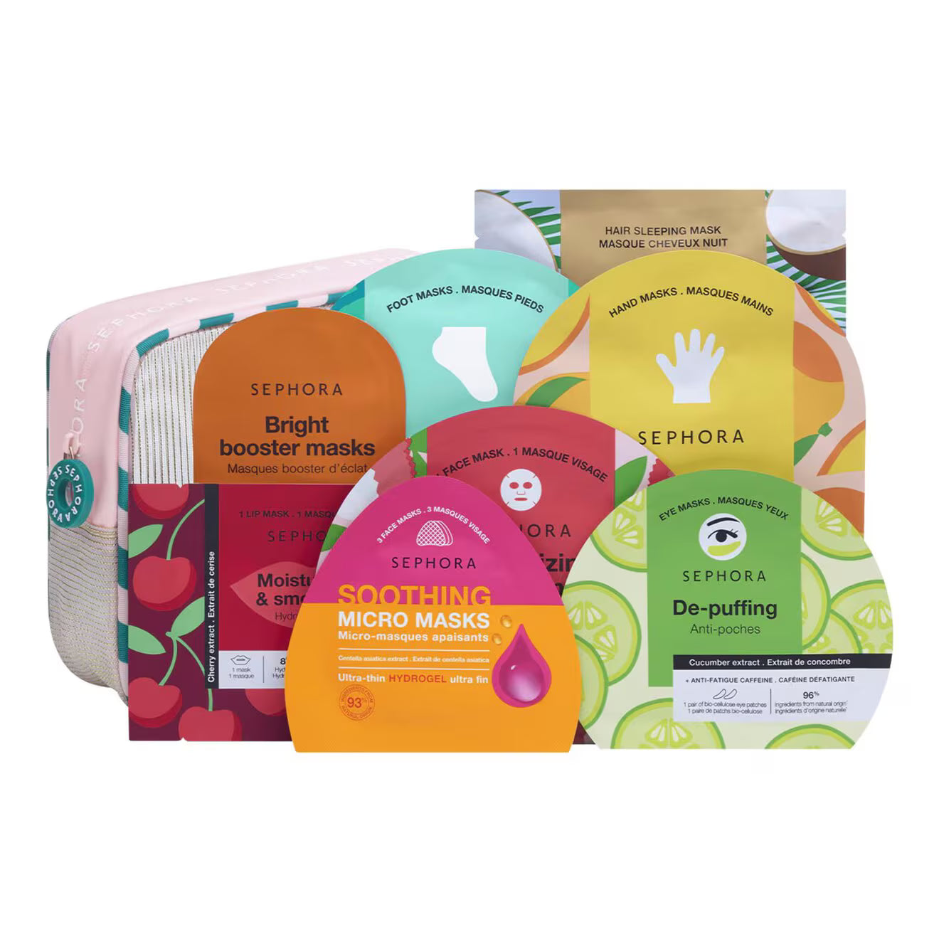 Set of 8 Face and Body Masks