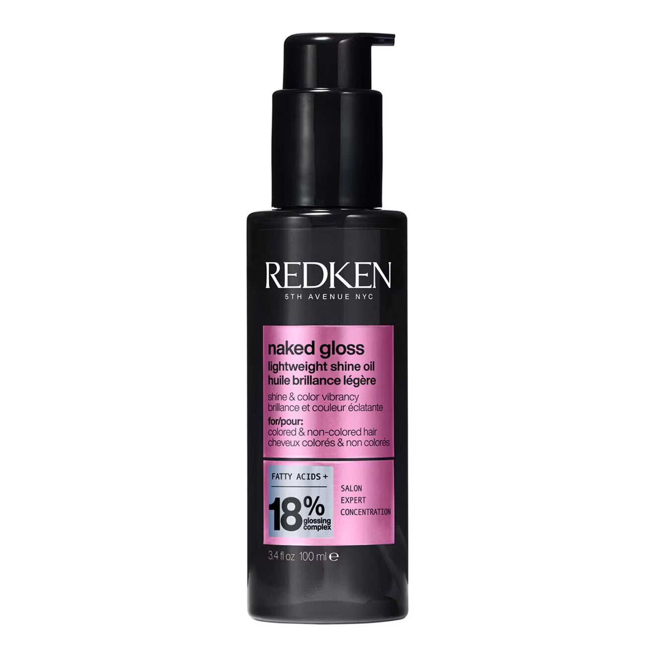 Naked Gloss Lightweight Shine Oil Serum for Color Treated Hair