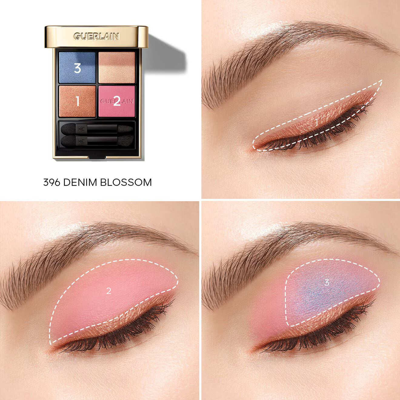Ombres G Denim Blossom Eyeshadow Quad – Limited Edition