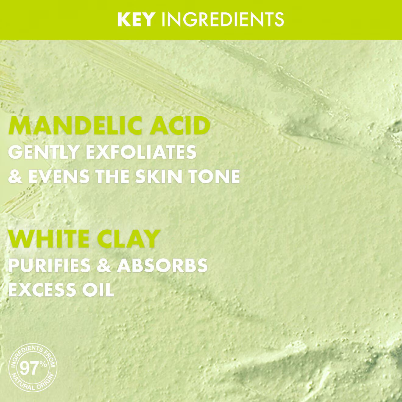 Detox Mask and Scrub with Mandelic Acid & White Clay