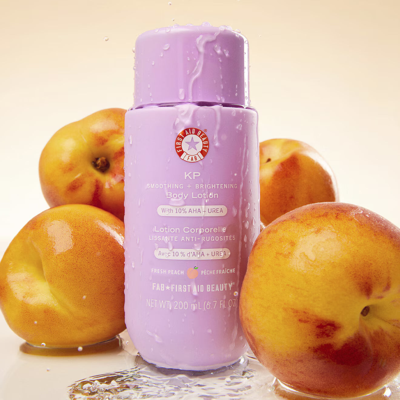 KP Smoothing Body Lotion with 10% AHA + UREA Fresh Peach