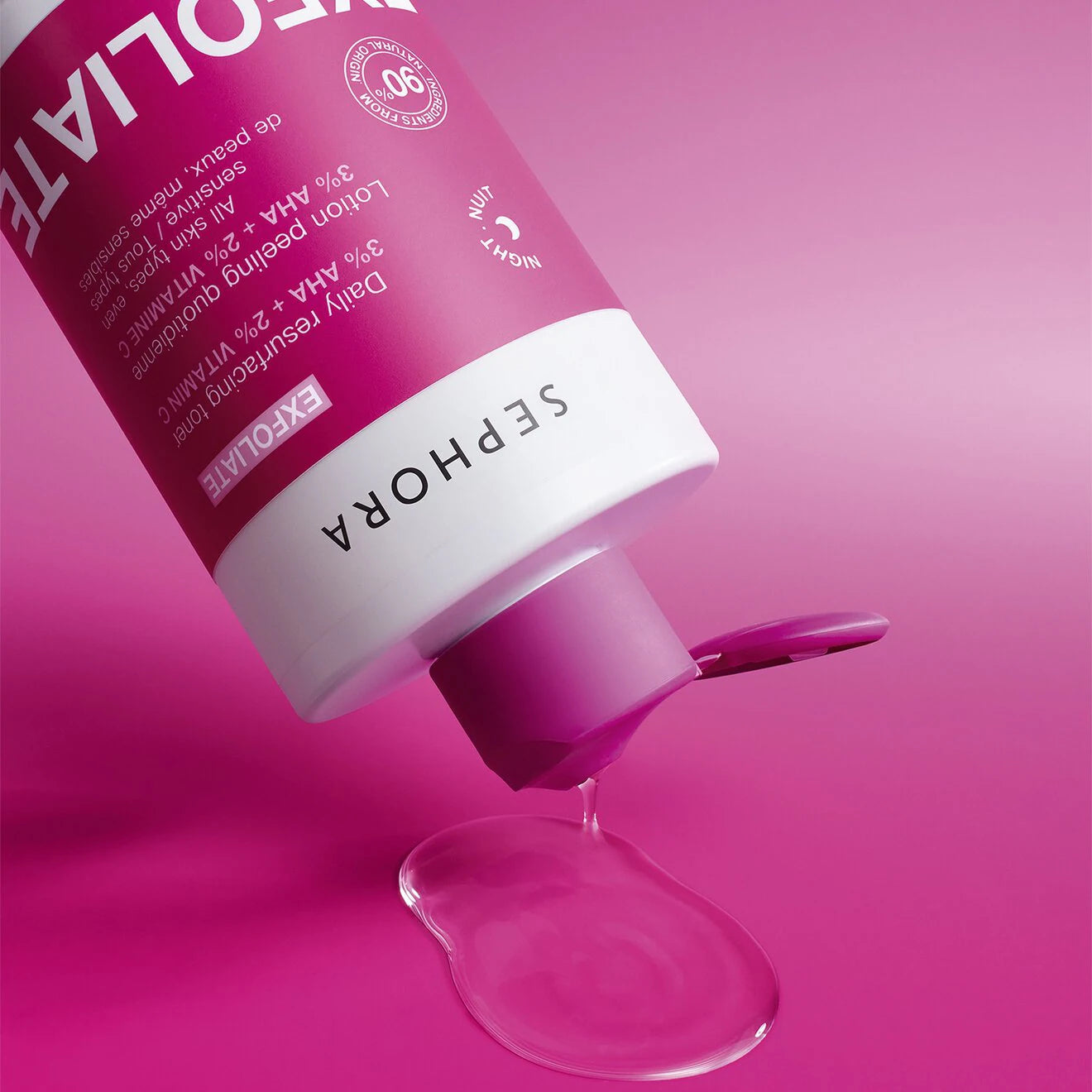 Exfoliate Daily Resurfacing Toner – 3% AHA + 2% Vitamin C