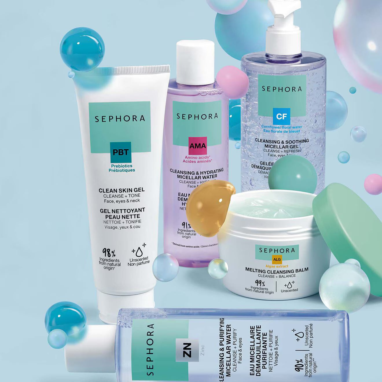 Cleansing & soothing micellar gel