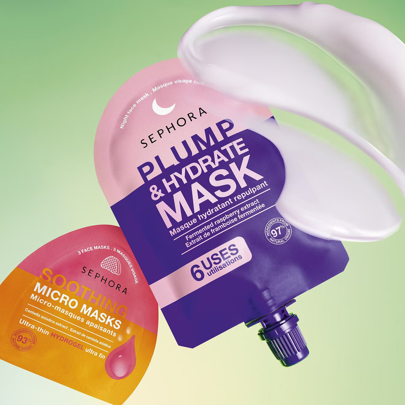 Night Dose Mask Enveloping Moisturizing Gel Cream Texture - Plump