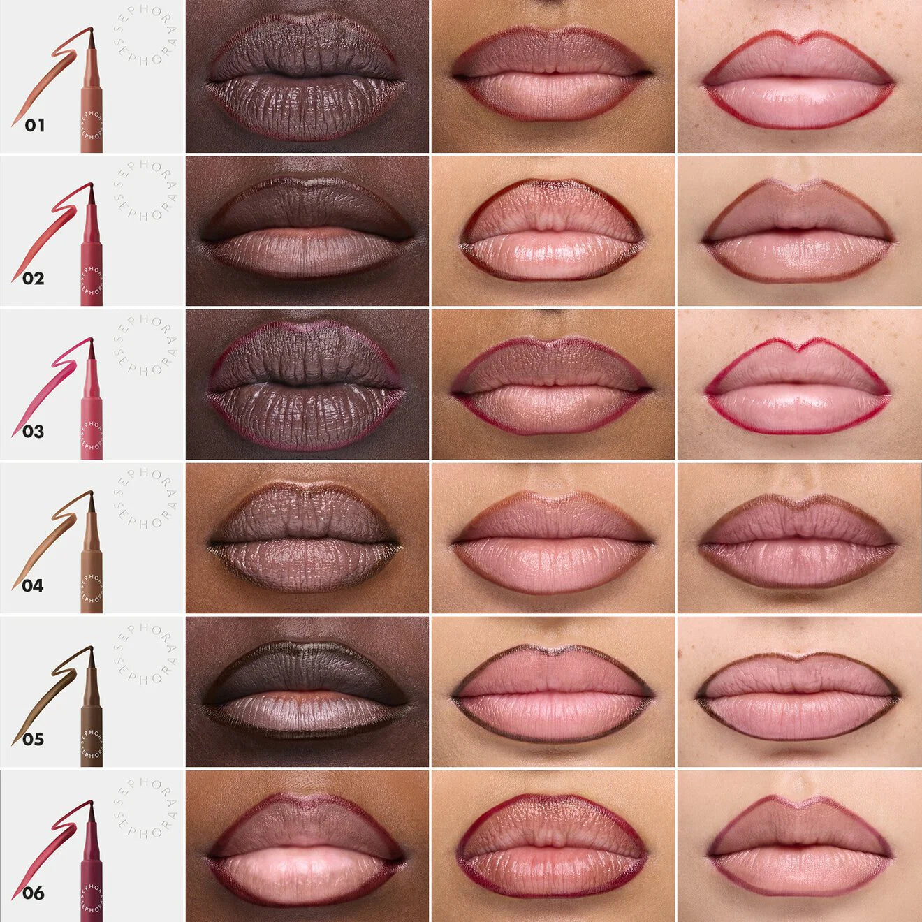 Lip Tint Felt Liner Transfer-Proof Felt-Tip Lip Stain