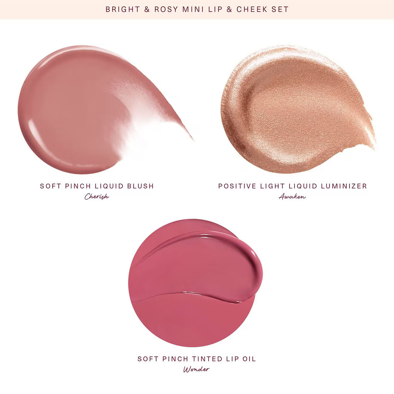 Bright & Rosy Mini Lip And Cheek Set