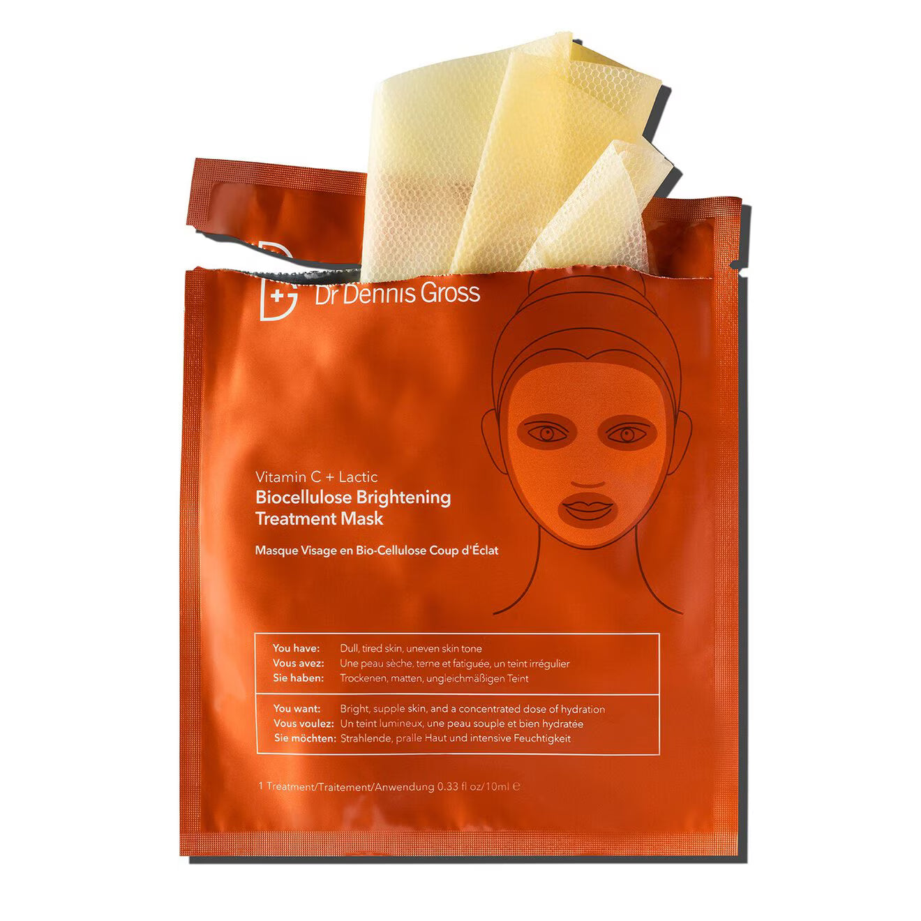 Vitamin C + Lactic Biocellulose Brightening Mask