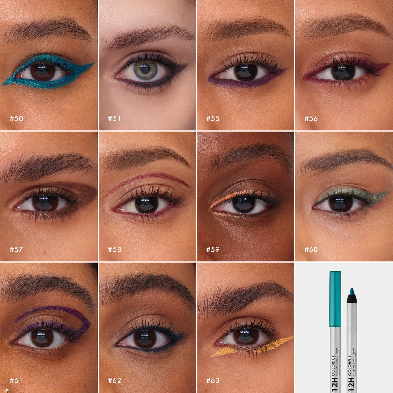 12Hr Contour Pencil Eyeliner Waterproof Eye Pencil