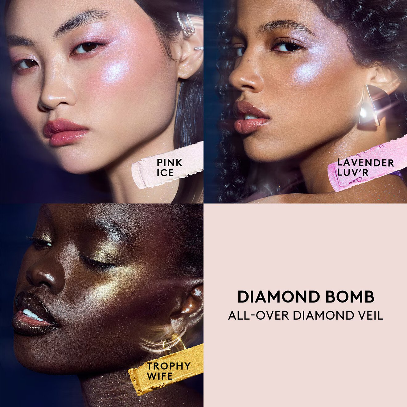 Diamond Bomb All Over Diamond Veil
