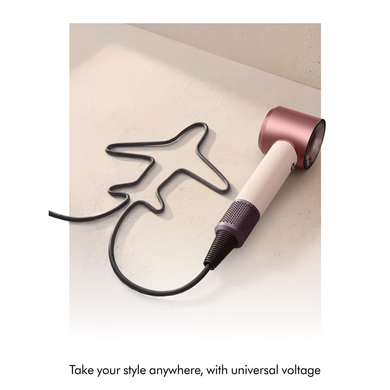 Supersonic Travel Hair Dryer in Ceramic Pink