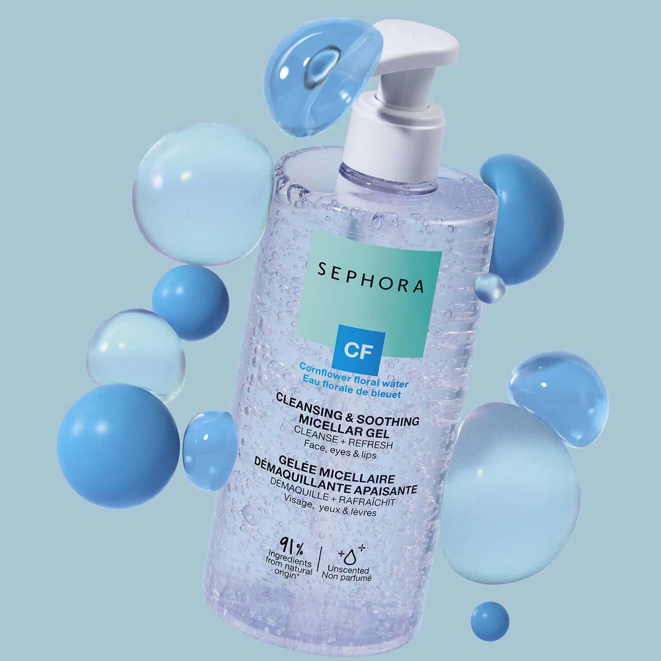 Cleansing & soothing micellar gel