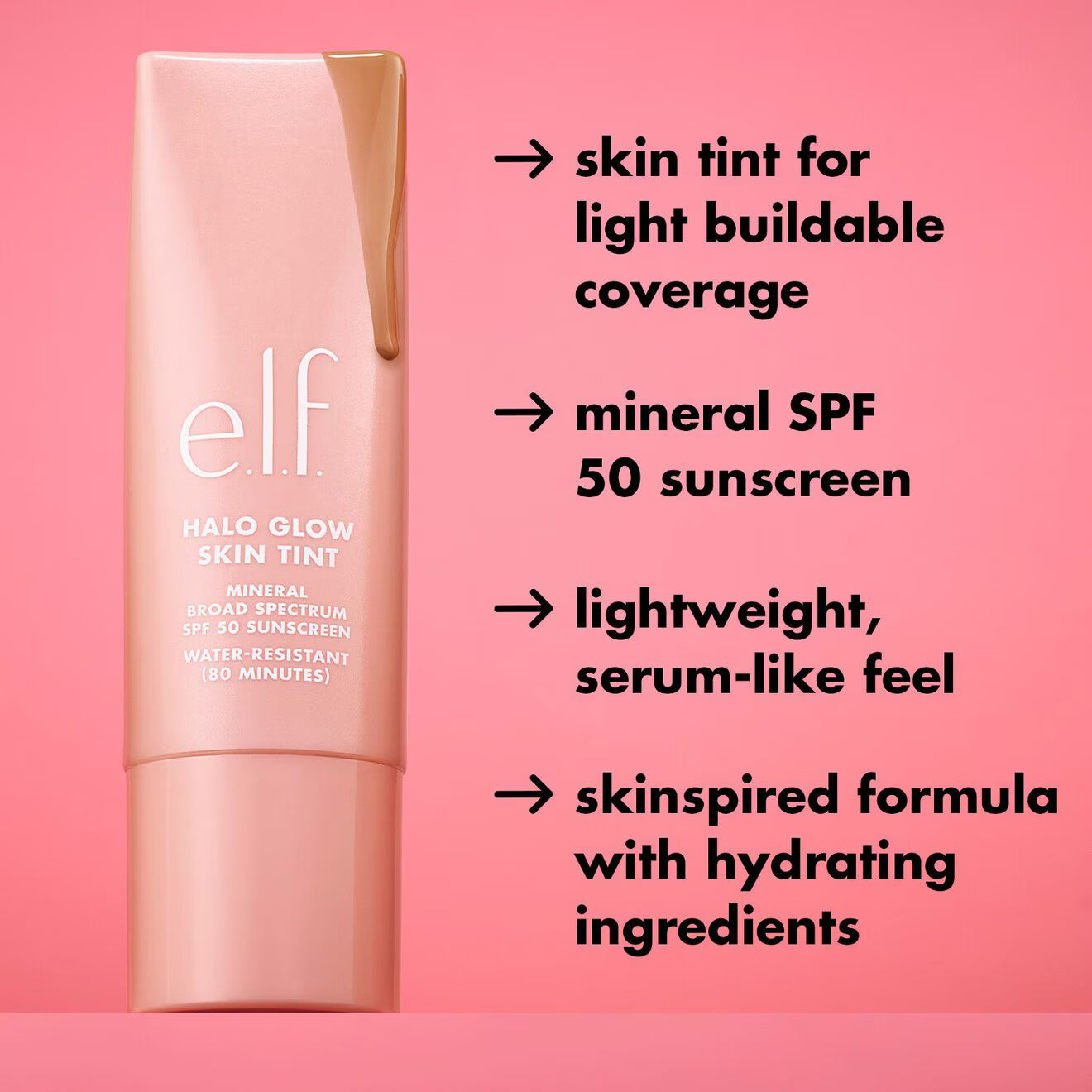 Halo Glow Skin Tint Light Coverage Foundation SPF 50