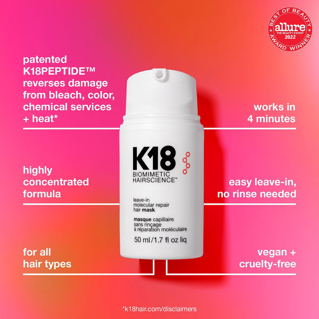 Leave-In Molecular Repair Hair Mask