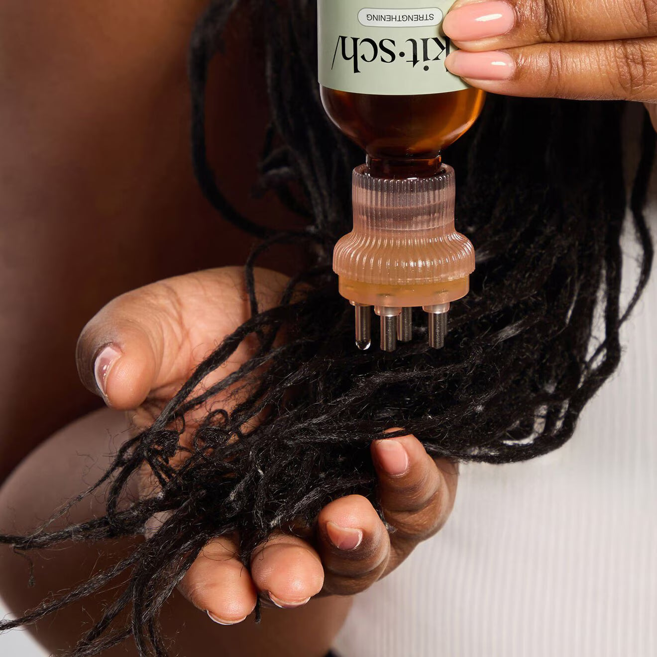 Recycled Plastic Scalp & Hair Oil Applicator - Terracotta