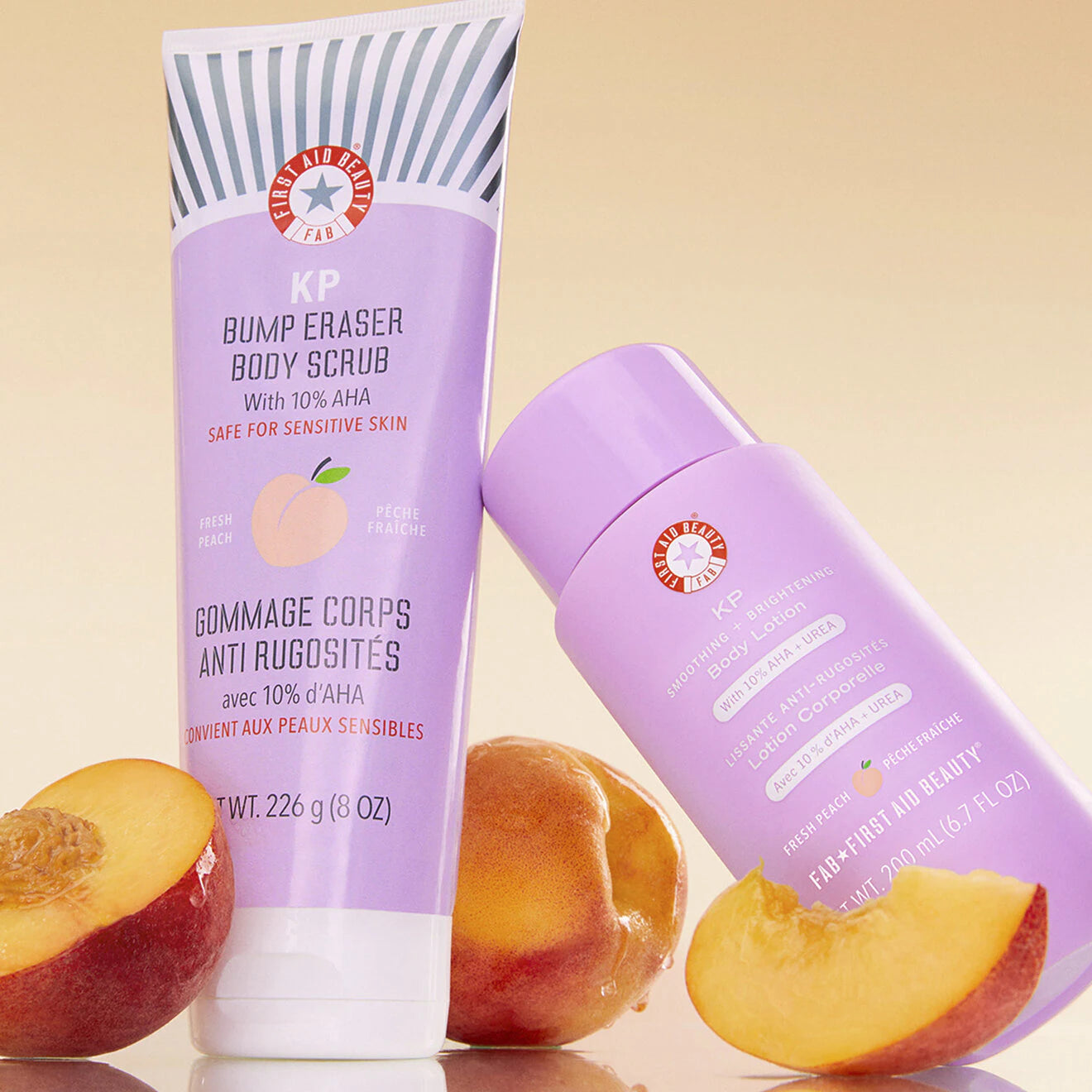 KP Bump Eraser Body Scrub with 10% AHA Fresh Peach