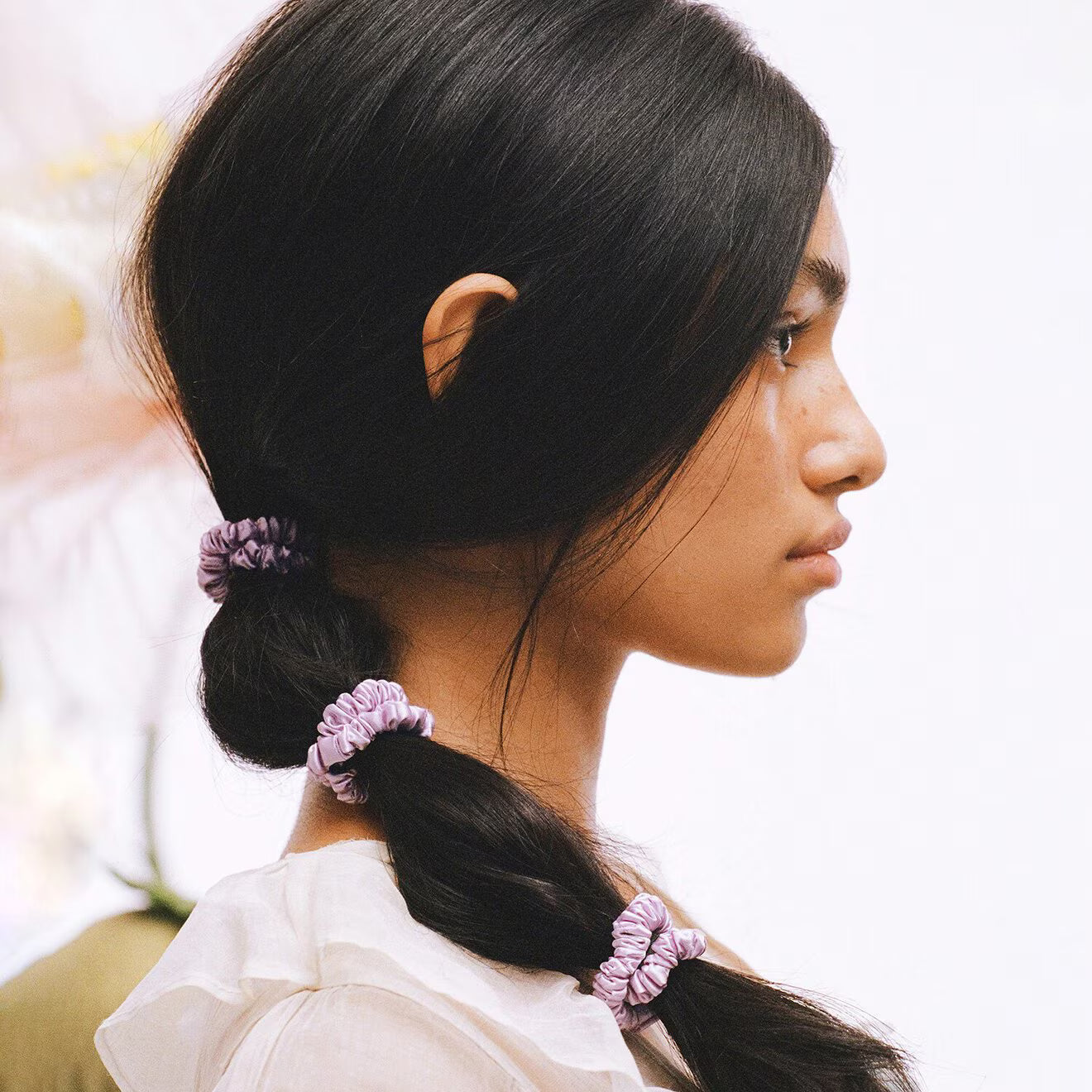 Pure Silk Skinny Scrunchies