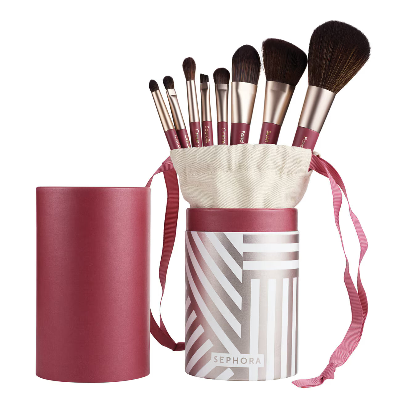 Advanced brush Set of 8 Eye and Complexion Brushes