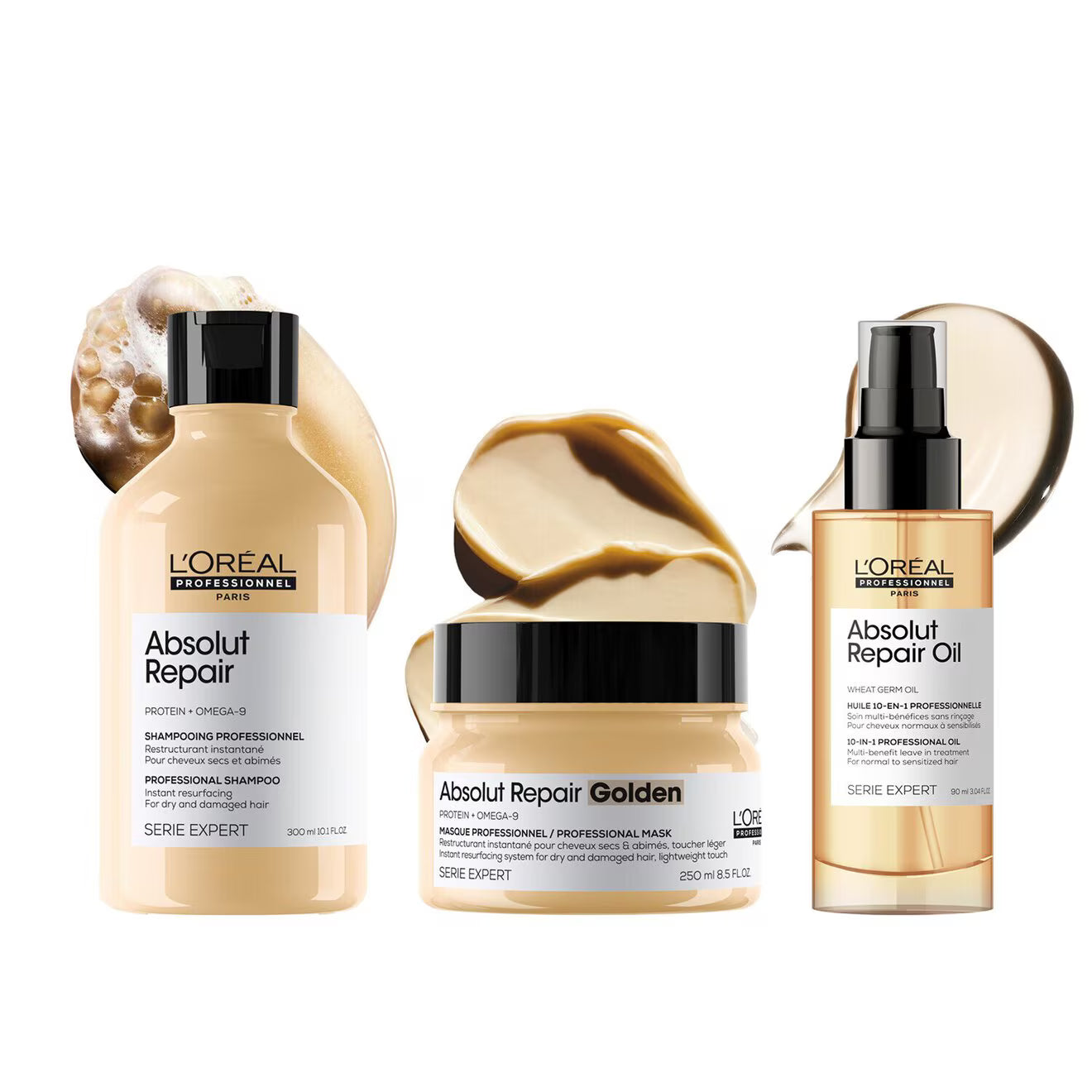 Absolut Repair Golden Mask, For Dry And Damaged Hair