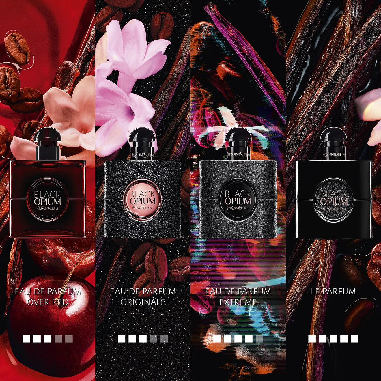Black Opium Eau de Parfum Over Red