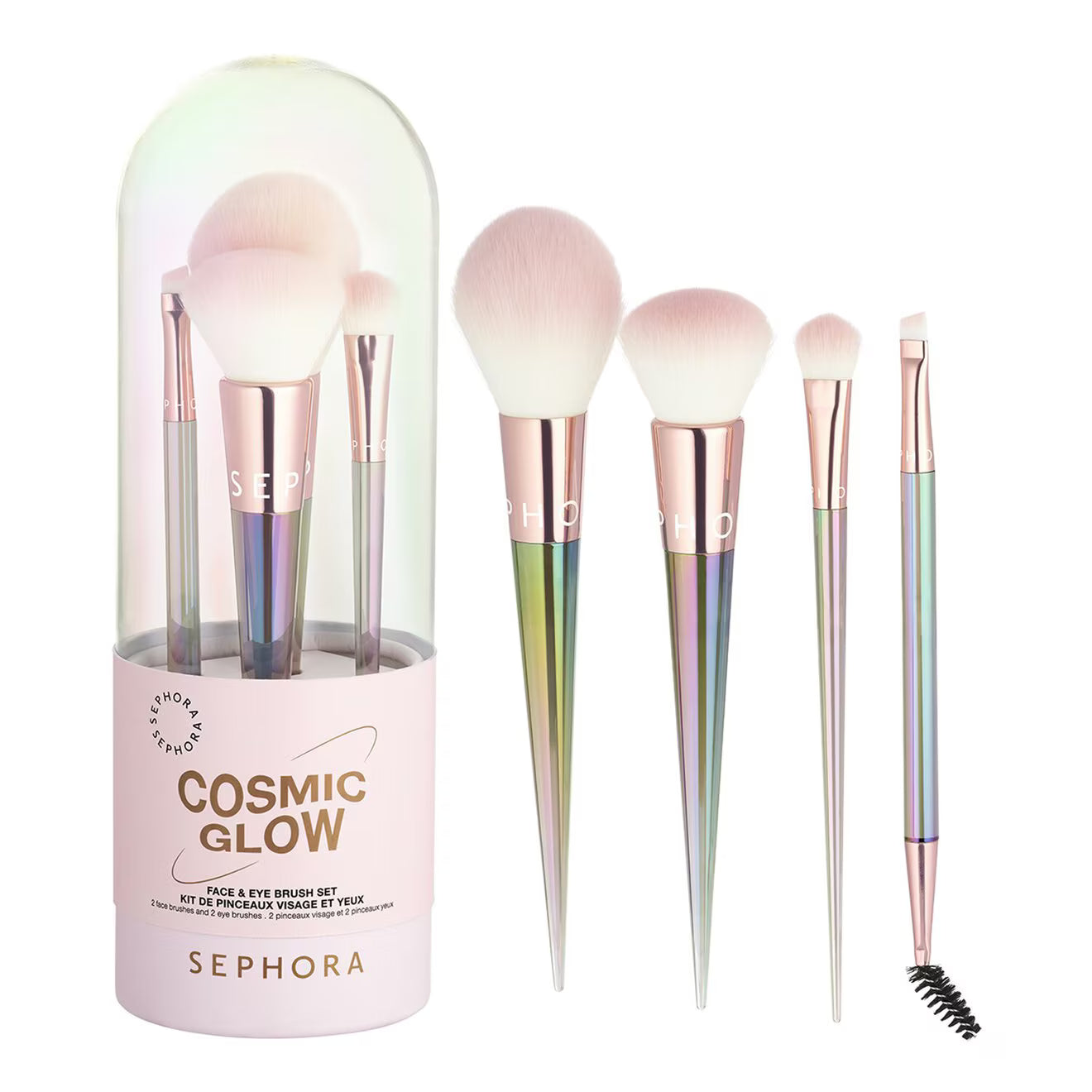 Cosmic Glow Face & Eye Brush Set - Set Of Face And Eye Brushes