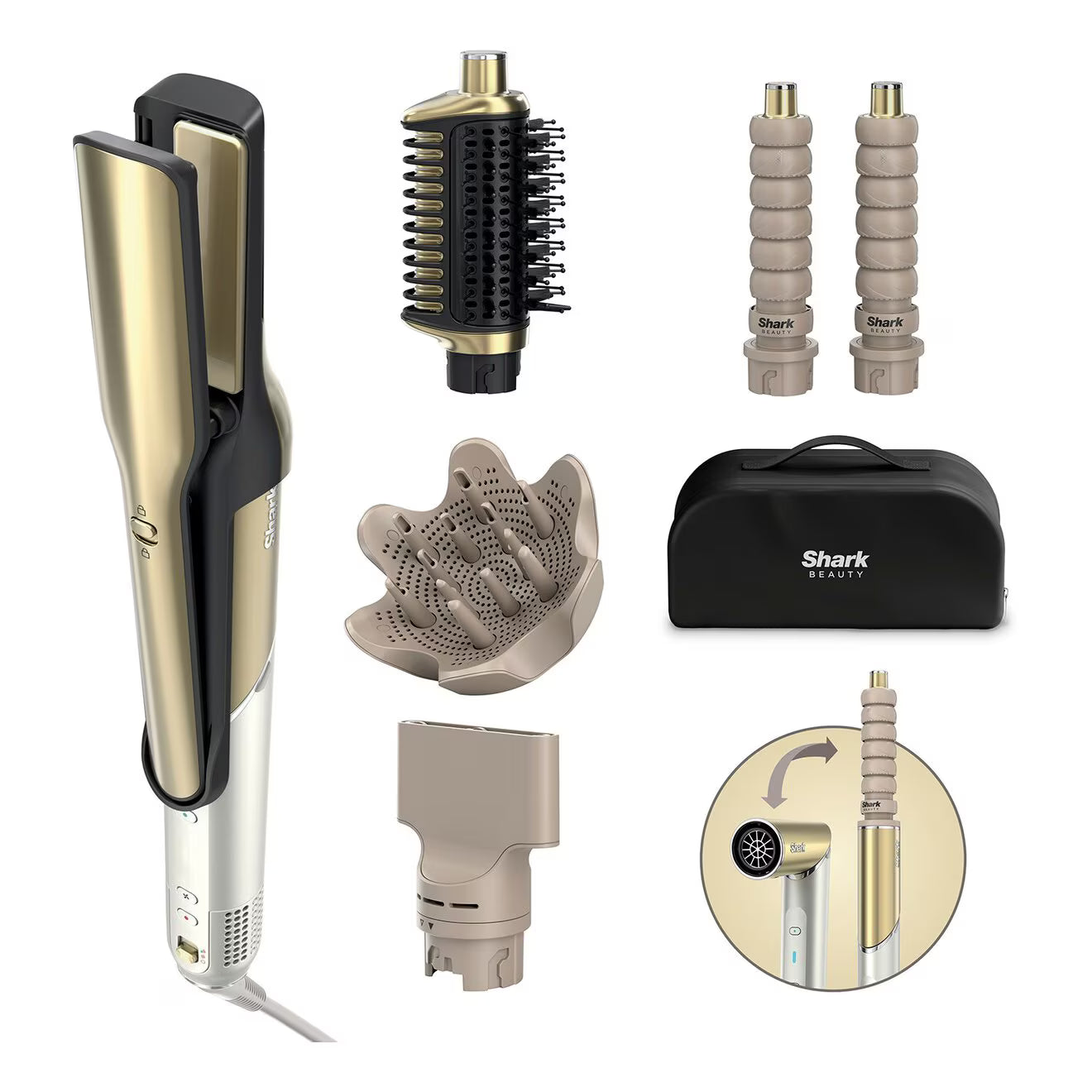 Flex Style Glam Curly & Coily Hair with Case & Diffuser Accessories